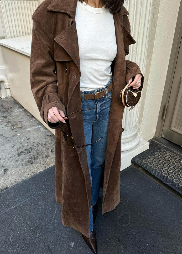 Emma | imitatiesuède trenchcoat