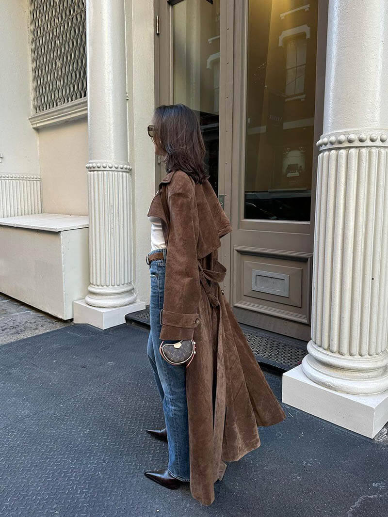 Emma | imitatiesuède trenchcoat