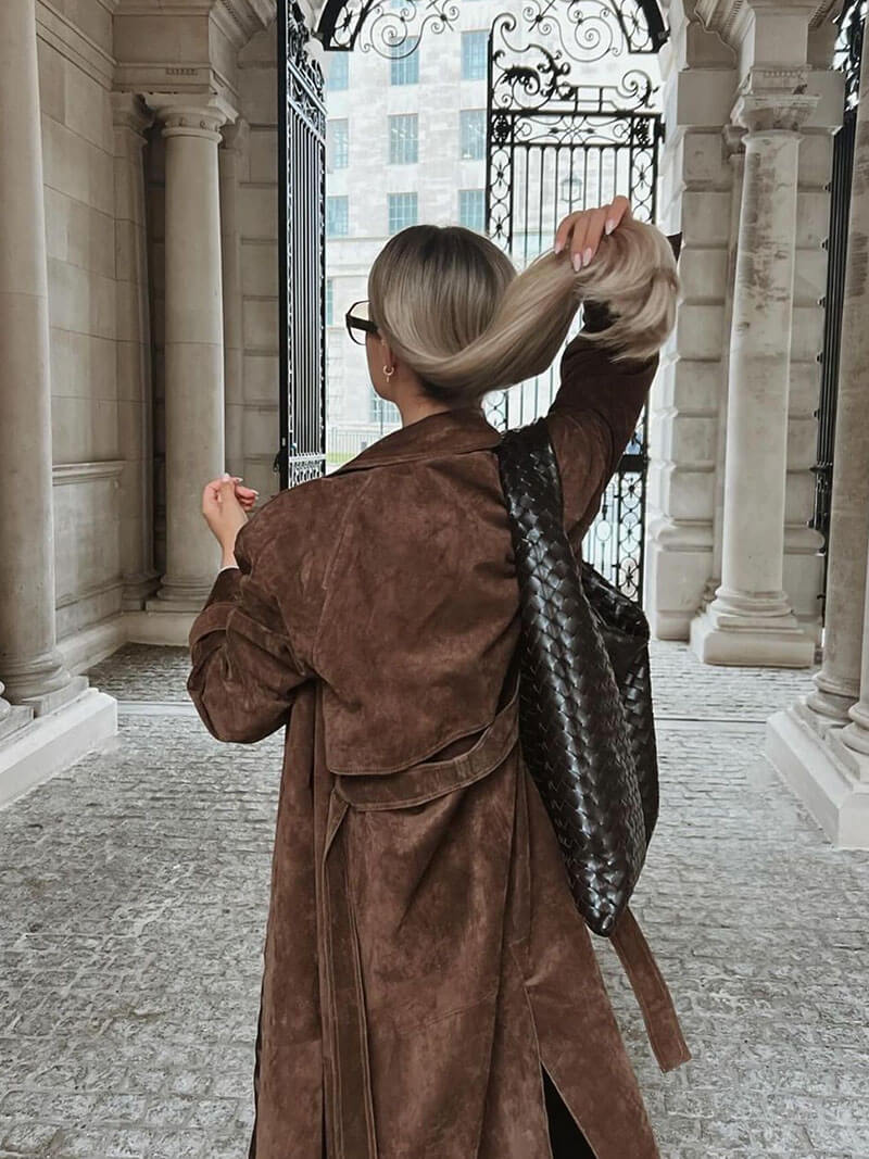 Emma | imitatiesuède trenchcoat