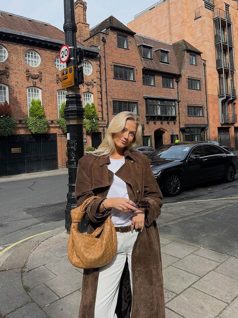Emma | imitatiesuède trenchcoat