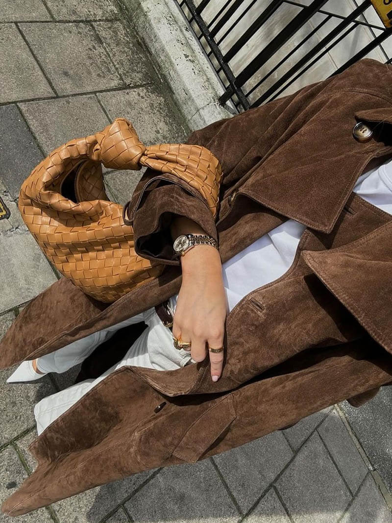 Emma | imitatiesuède trenchcoat